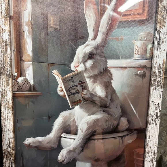 Whimsical bunny picture - Picture 1 of 4